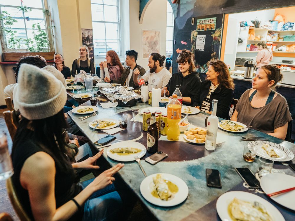 High Street Hostel Group Meal