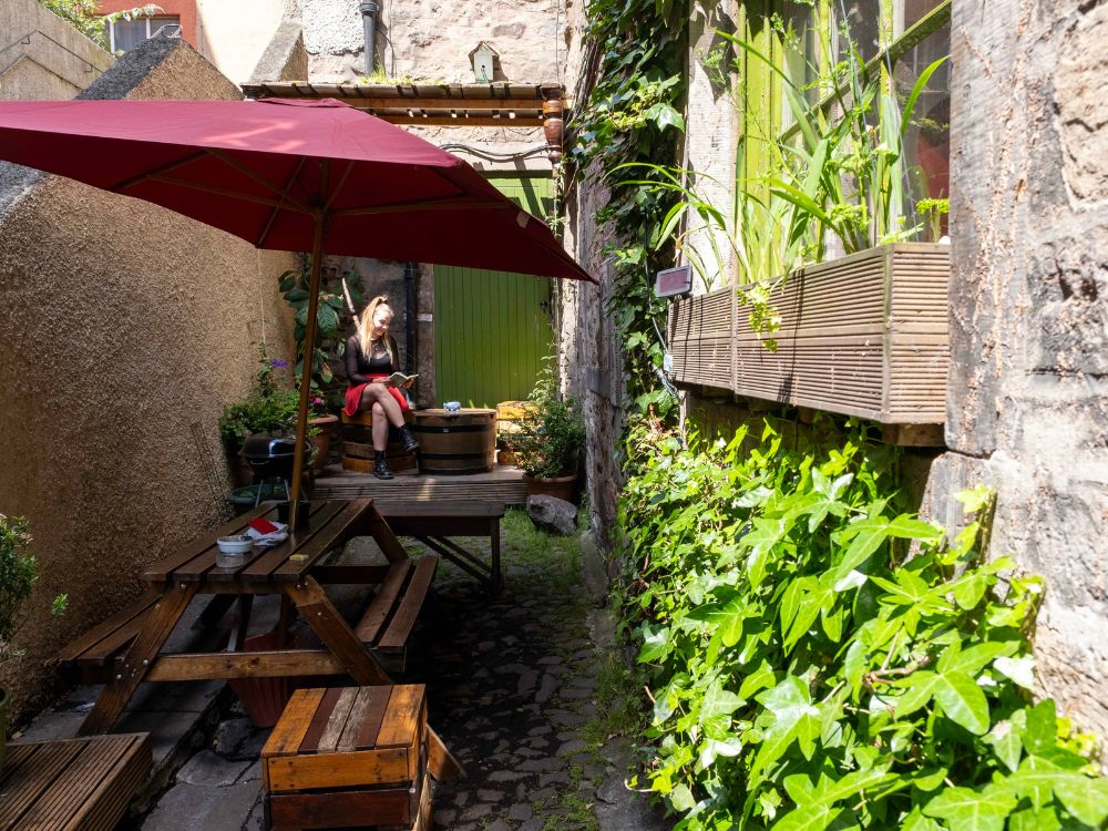 High Street Hostel Patio