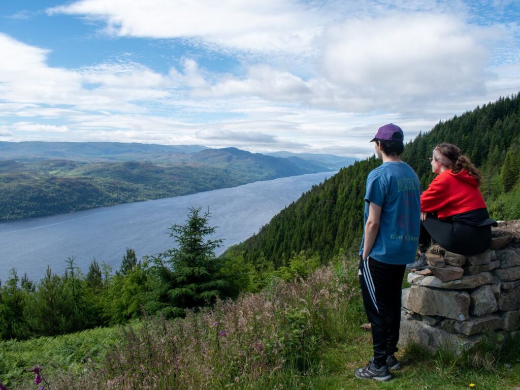 Views down Loch Ness from nearby Altsigh Triangle Hike