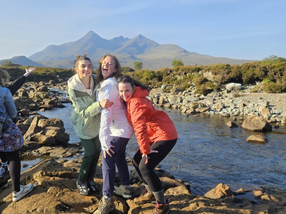 Group at Sligachan - 3 Day Isle of Skye Tour - MacBackpackers